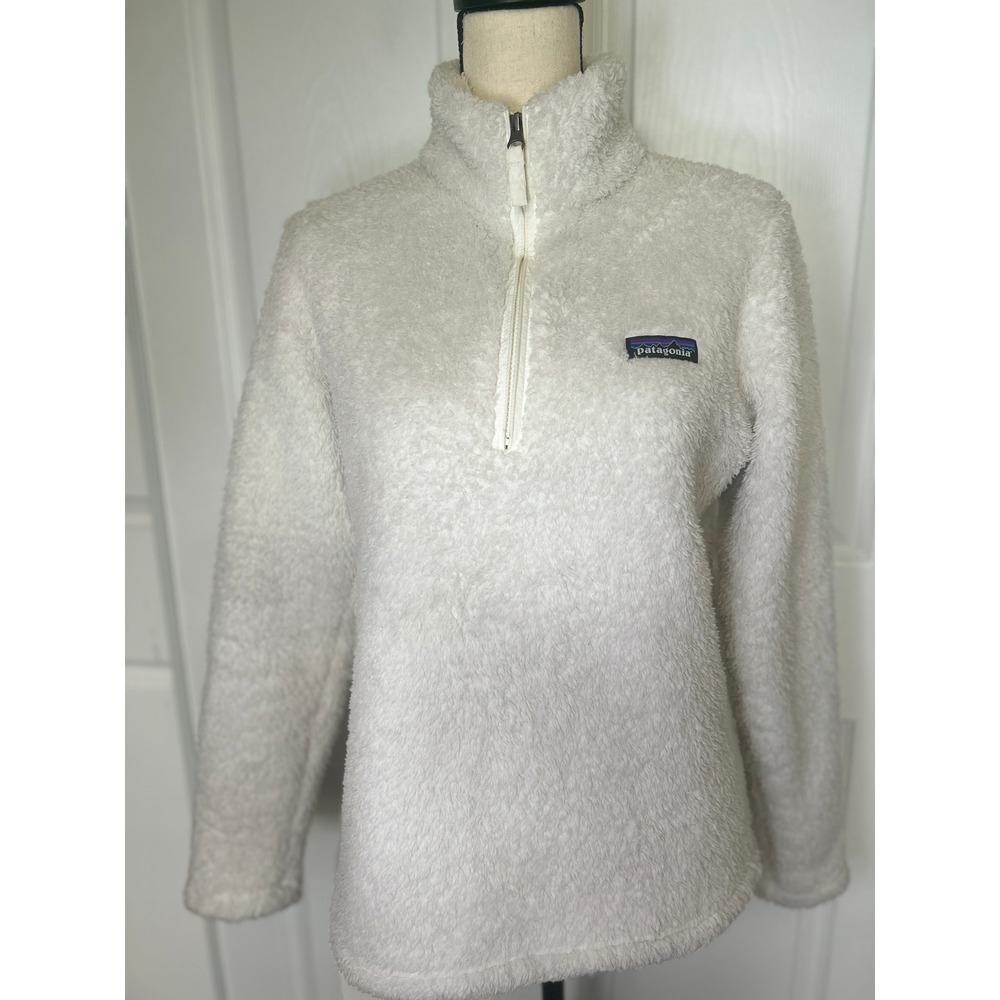 Patagonia Los Gatos‎ 1/4 Zip Fleece Pullover Birch White Womens Medium 25235
